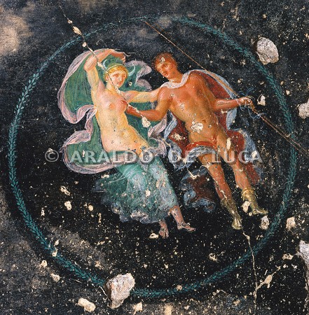 60117 - Casa dei Casti Amanti. Triclinio. Affresco con Mercurio e Diana
Foto di: Araldo De Luca
Oggetto: Affresco
Data: Età antica - Periodo Romano
Ubicazione: Pompei, Campania, Italia